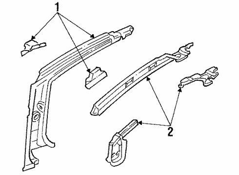 1987 Pontiac Grand Am Hinge Pillar Diagram