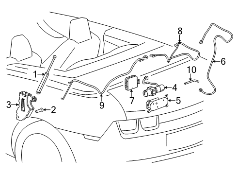 2014 Chevy Camaro Control Module Diagram for 22801380