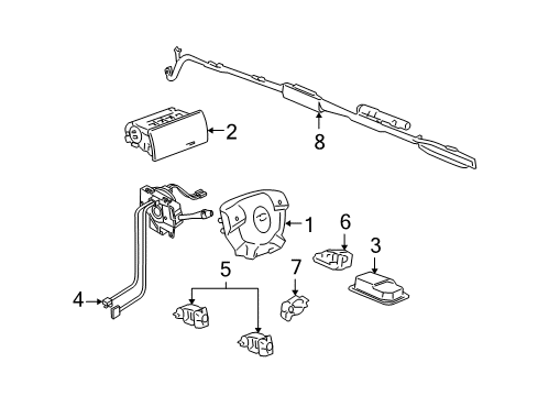 2010 Hummer H3 SDM Module Diagram for 24300985