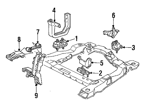 1994 Chevy Lumina APV Engine Mounting Diagram