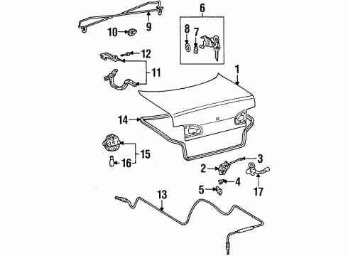 2000 Chevy Prizm Trunk Diagram