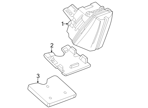 2025 Cadillac LYRIQ High Mount Lamps Diagram