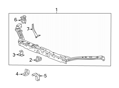 2021 Buick Encore Radiator Support Diagram