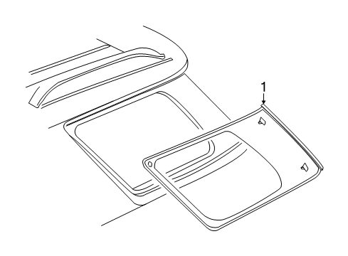 2007 Saturn Outlook Glass & Hardware - Quarter Panel Diagram