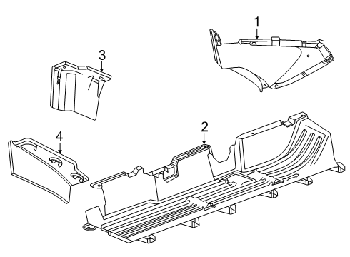 2025 GMC Terrain Under Cover, Rear Diagram for 86801501
