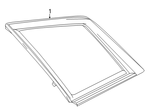 2013 Cadillac SRX Glass & Hardware - Quarter Panel Diagram