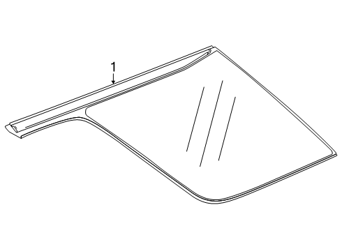 2025 GMC Terrain Glass & Hardware - Quarter Panel Diagram