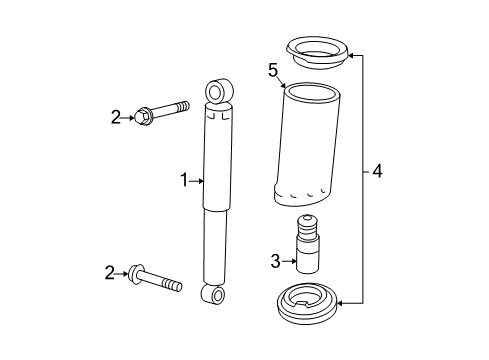 2006 Chevy Equinox Shocks & Components Diagram