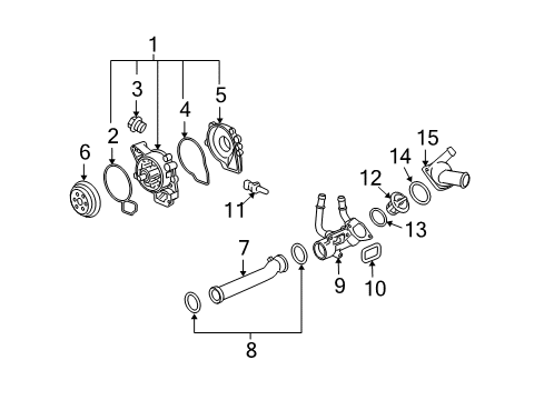 2010 Chevy HHR Water Pump Diagram
