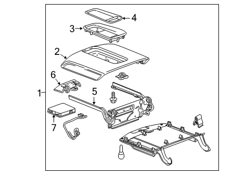 2016 Cadillac Escalade Center Console Diagram