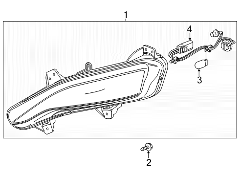 2025 Chevy Malibu Bulbs Diagram