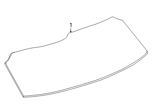 2025 Cadillac ESCALADE IQ Glass - Lift Gate Diagram