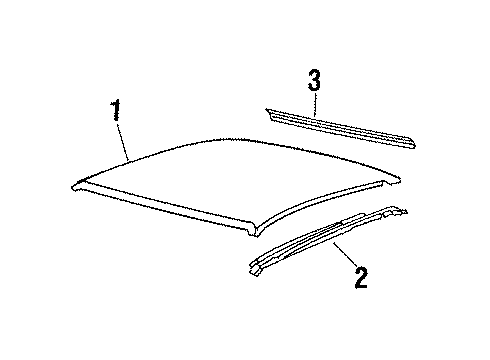 1984 Buick Regal Roof & Components Diagram