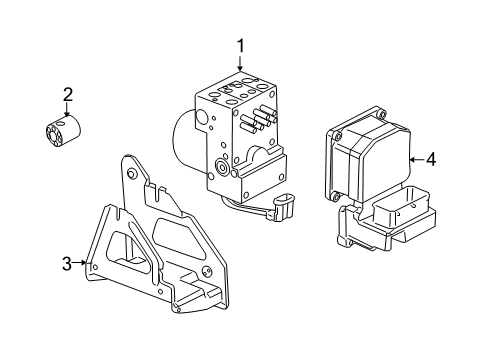 2005 Saturn Relay ABS Components Diagram