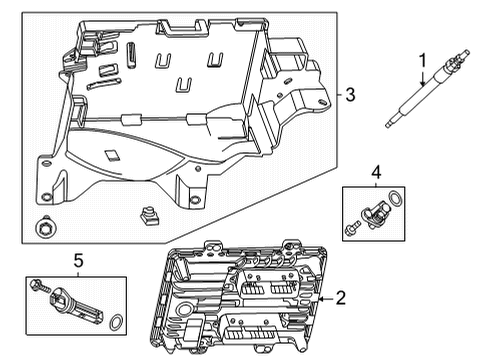 2024 Cadillac Escalade Glow Plug Diagram for 55506604