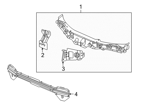 2004 Saturn Ion Radiator Support Diagram 2 - Thumbnail