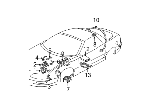 1995 Chevy Camaro ABS Components Diagram