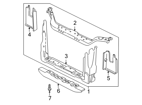 2005 Chevy Venture Radiator Support Diagram
