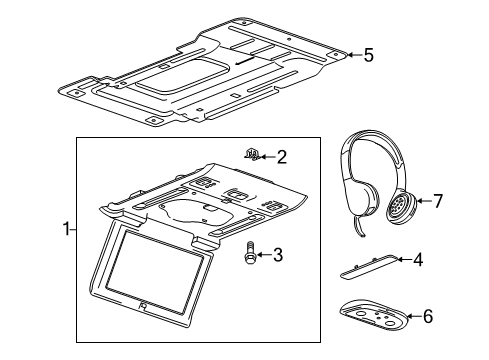 2019 Chevy Suburban Entertainment System Components Diagram