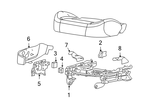 2005 Chevy Colorado Tracks & Components Diagram