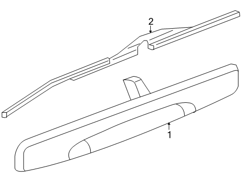 2006 Pontiac Montana Exterior Trim - Lift Gate Diagram