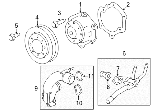 2012 Chevy Captiva Sport Water Pump Diagram 2 - Thumbnail