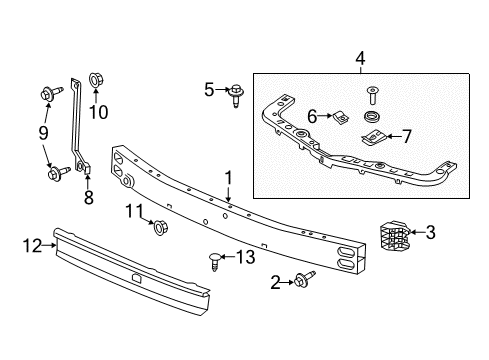 2018 GMC Terrain Absorber Diagram for 84108856