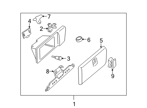 2006 Saturn Relay Glove Box Diagram