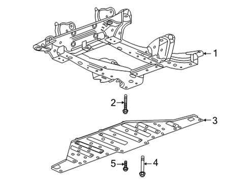2024 GMC Hummer EV SUV Front Suspension Diagram