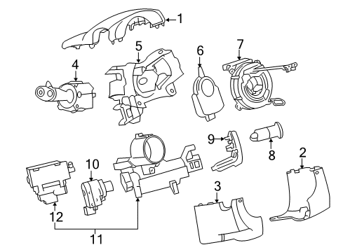 2010 Chevy Traverse Ignition Lock Diagram