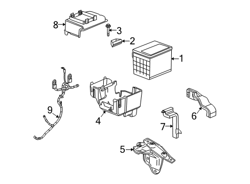 2009 Pontiac Torrent Shield Diagram for 25808707