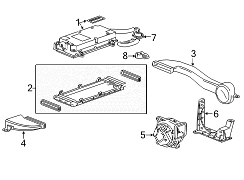 2016 Cadillac ELR Control Module Diagram for 24279524