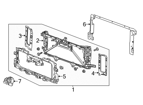 2015 Chevy Silverado 2500 HD Front Panel Diagram