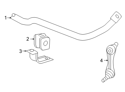 2010 Chevy Corvette Stabilizer Bar & Components Diagram 3 - Thumbnail