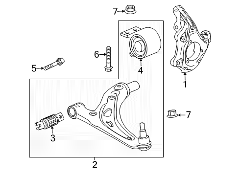 2024 Chevy Traverse Front Suspension Components Diagram