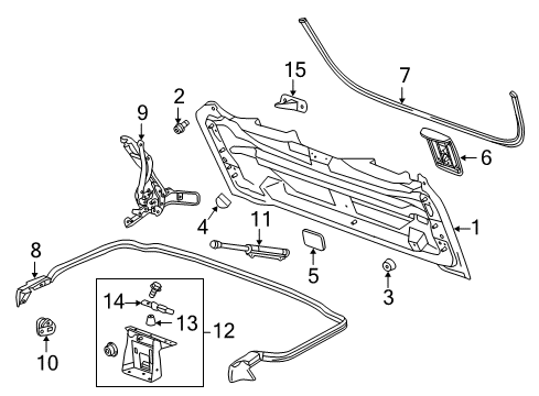 2019 Chevy Corvette Convertible Top Diagram