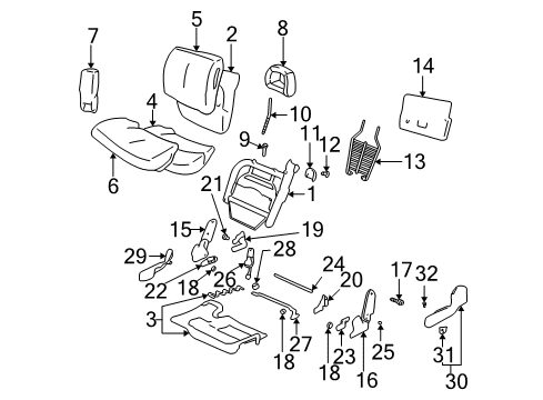 2003 Pontiac Bonneville Retainer Screw Diagram for 10180421