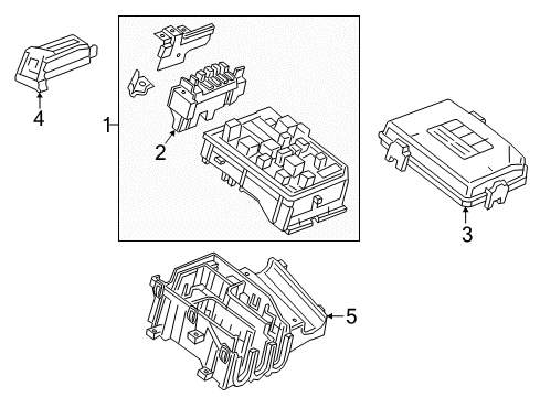 2018 Chevy Volt Fuse & Relay Box Diagram for 84016065