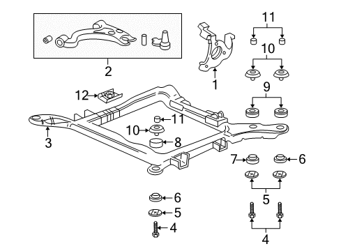 2002 Pontiac Bonneville Front Suspension Components Diagram