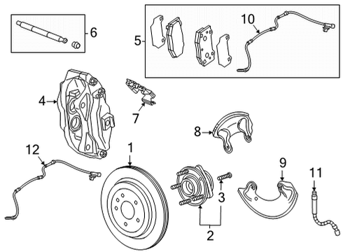 2022 Cadillac CT4 Brake Pads Diagram for 86780718