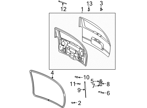 2004 Chevy Trailblazer EXT Lift Gate Diagram