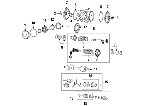 2014 Chevy Corvette Differential - Rear Diagram