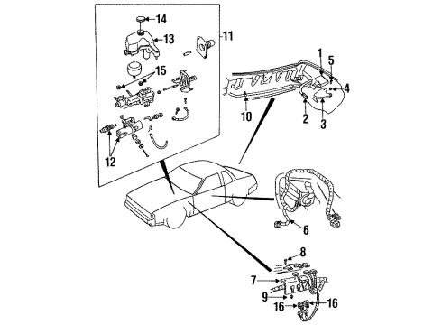 1988 Buick Riviera Support Screw Diagram for 11508256