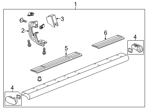 2012 Chevy Silverado 2500 HD Running Board Diagram 3 - Thumbnail