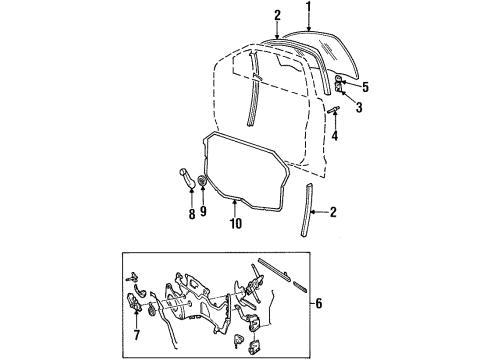 1998 Oldsmobile Cutlass Front Door Diagram