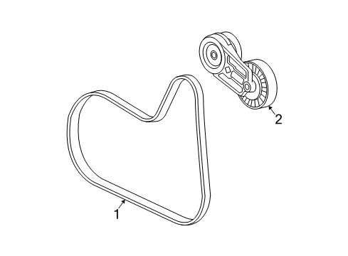 2012 Chevy Malibu Serpentine Belt Diagram for 12639468