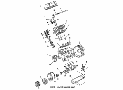 1992 Chevy S10 Blazer Oil Pan Diagram