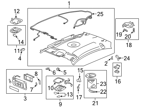 2008 Chevy Malibu Backing Plate Diagram for 22716807