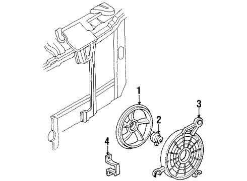 1996 Chevy Lumina APV Auxiliary Cooling Fan Diagram