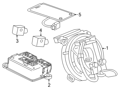 2024 Chevy Blazer EV Air Bag Components Diagram